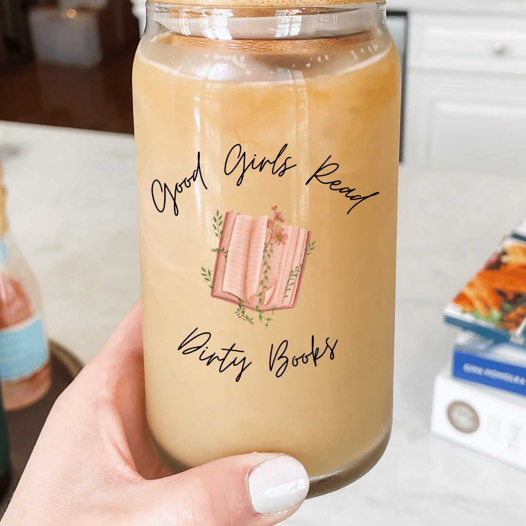 Good Girls Read Dirty Books - Soda Can Glass