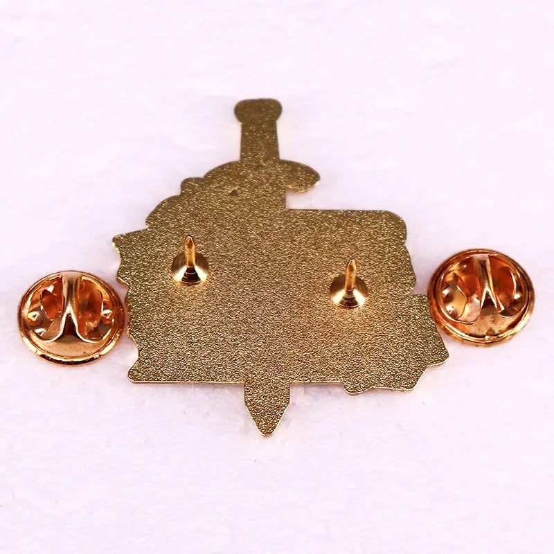 Back of Spicy Bookish Enamel Pin