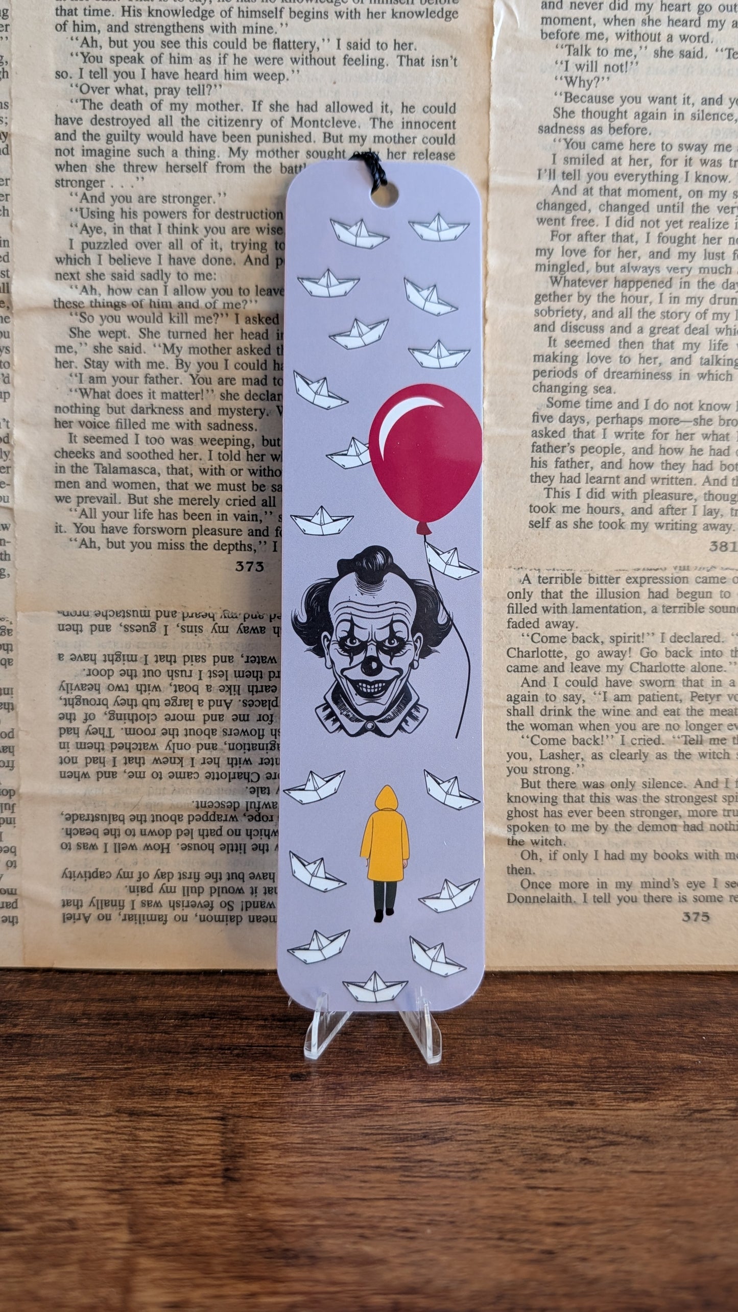 Scary Clown Bookmark