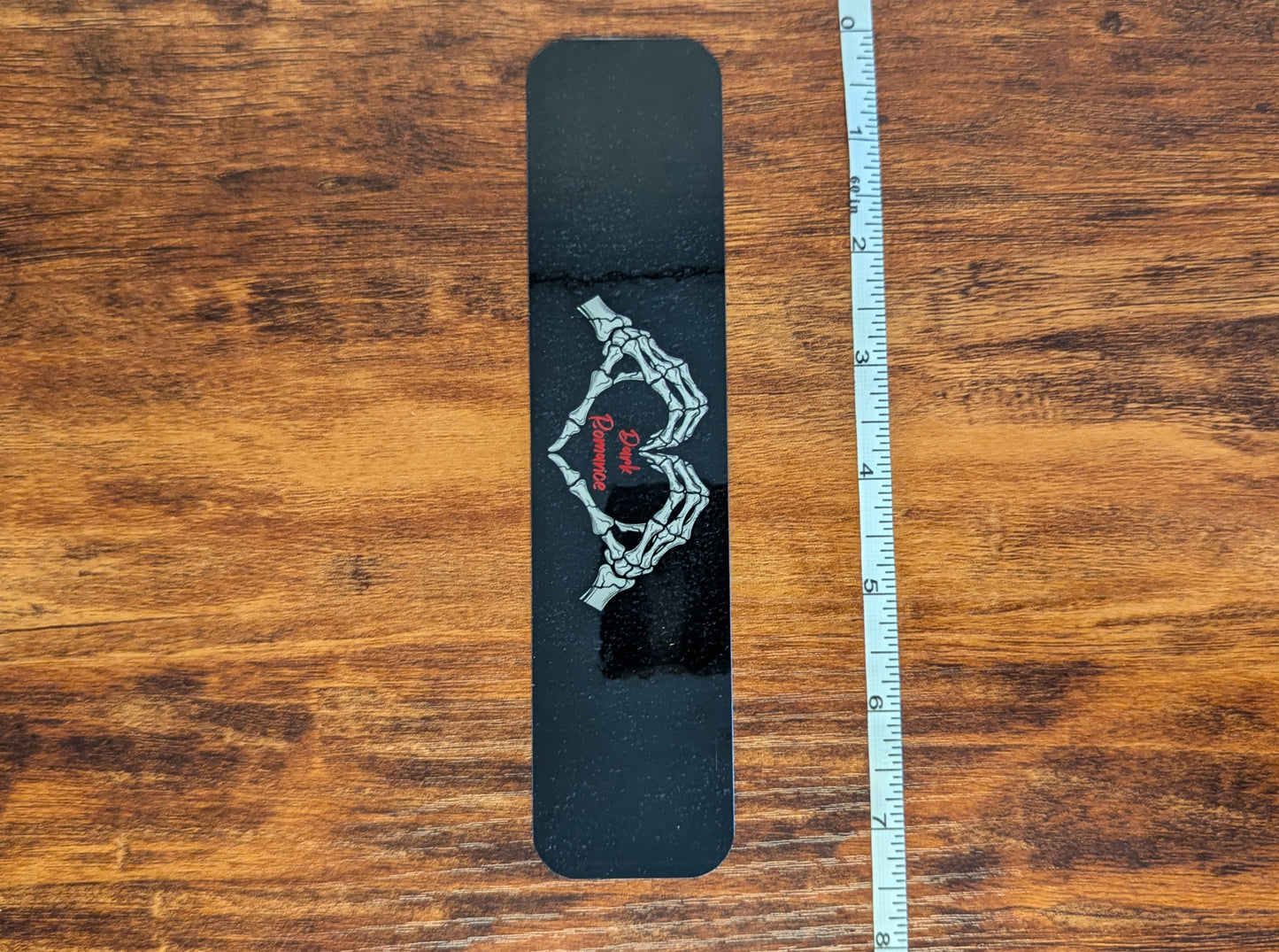 Dark Romance Skull Heart Bookmark