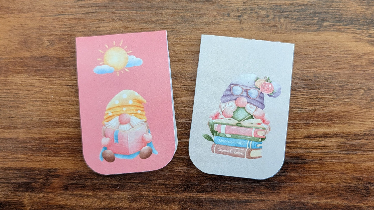 Gnomes Reading Magnetic Bookmarks