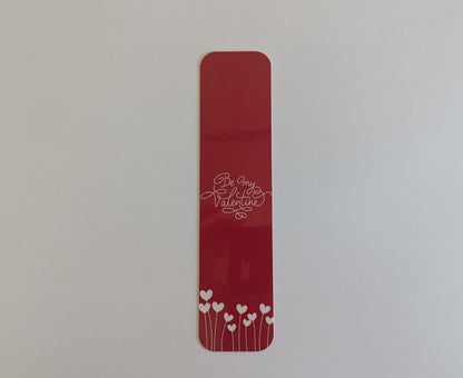 Be My Valentine Heart Flowers Bookmark