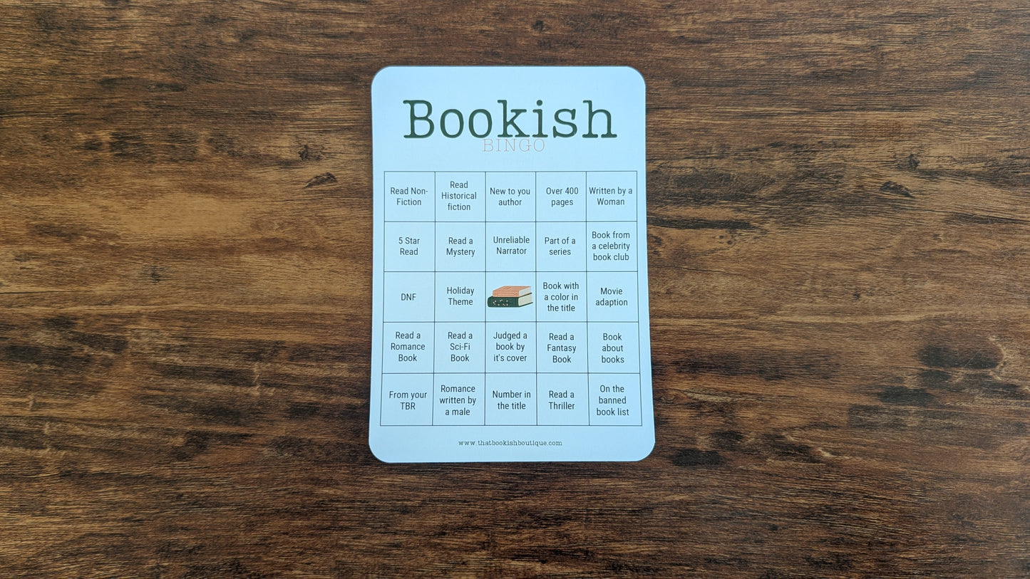 Bookish Bingo Sheet Set