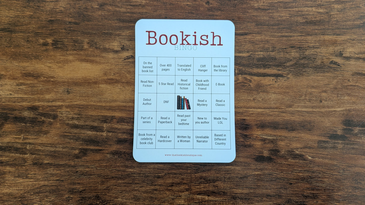 Bookish Bingo Sheet Set
