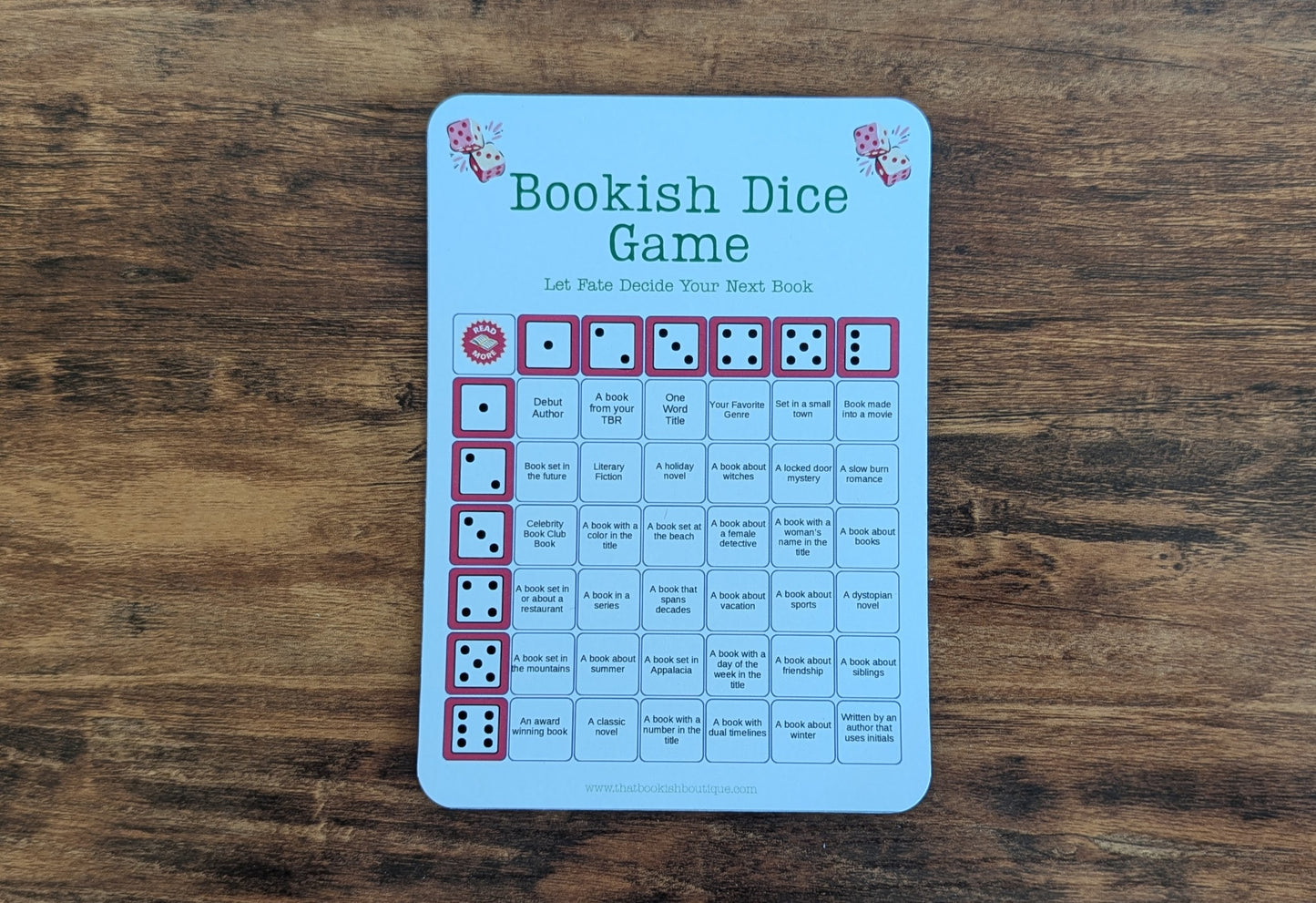 Bookish Game Sheets