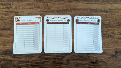 Individual Analog Book Log Sheets