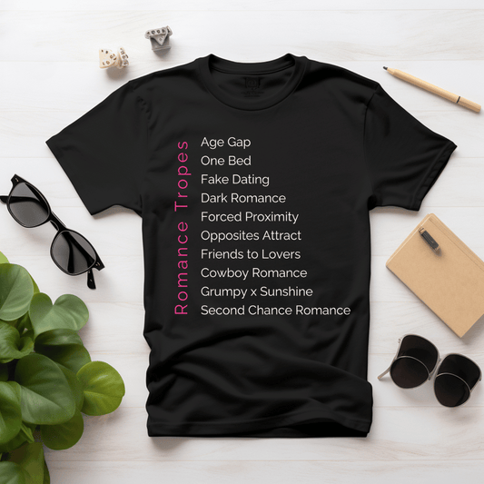 Romance Tropes T-Shirt - Dark Colors