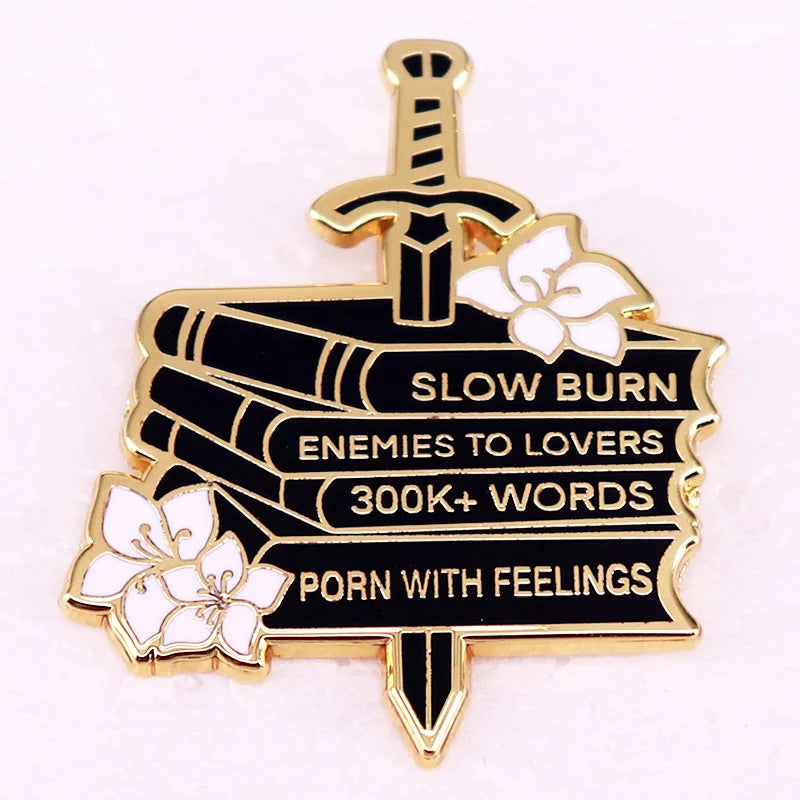 Spicy Bookish Enamel Pin