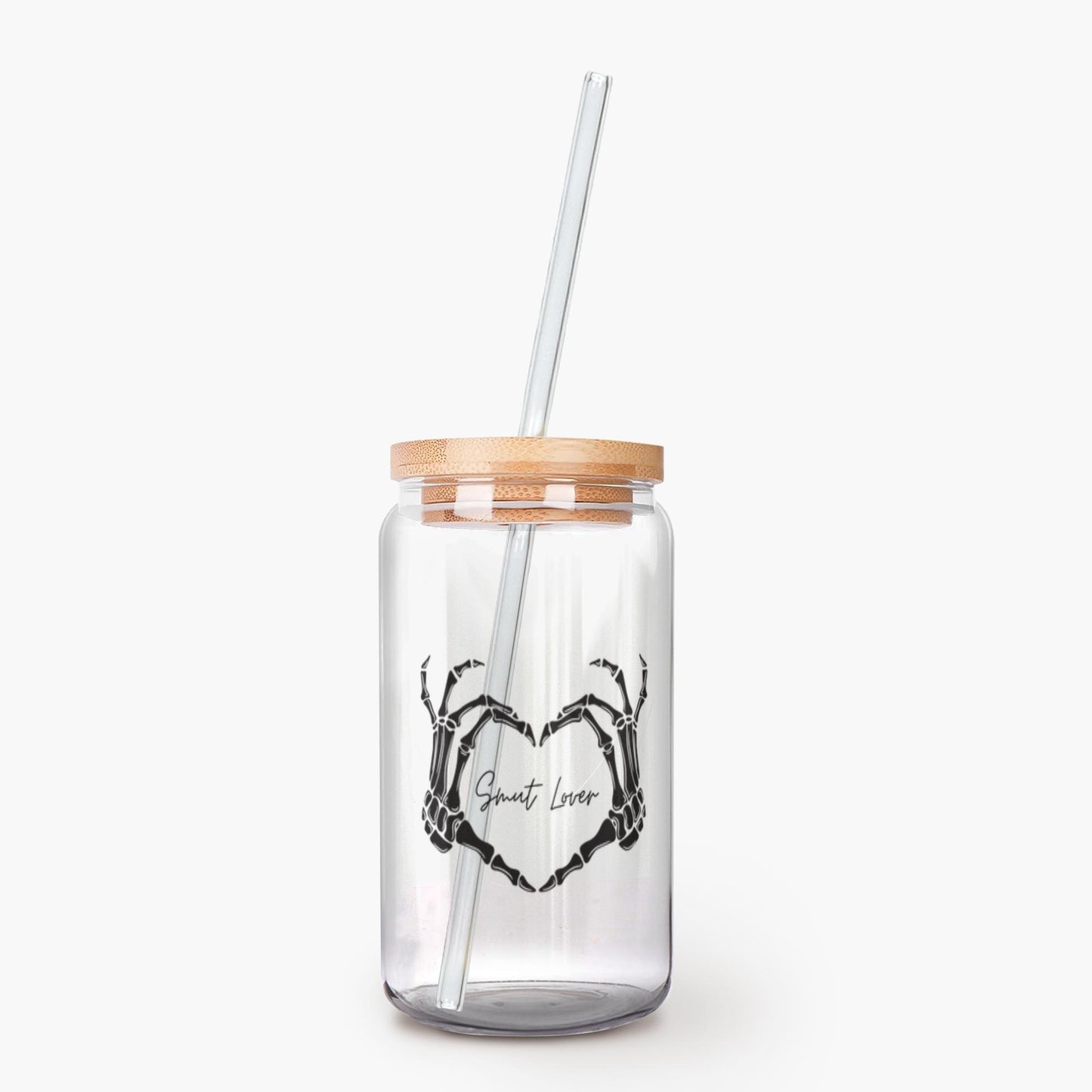 Smut Lover Glass Can with Lid