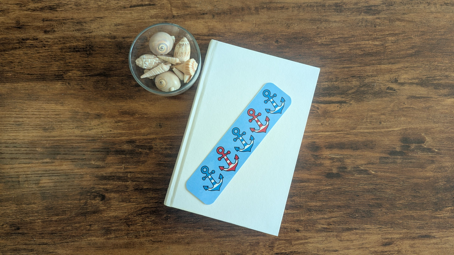 Patriotic Anchors Bookmark