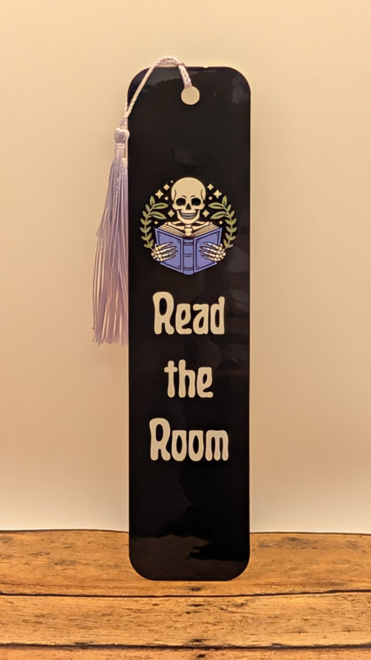 Read the Room Skeleton Bookmark