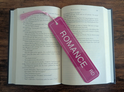 Romance Street Sign Bookmark