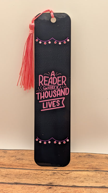 A Reader Lives a Thousand Lives Bookmark