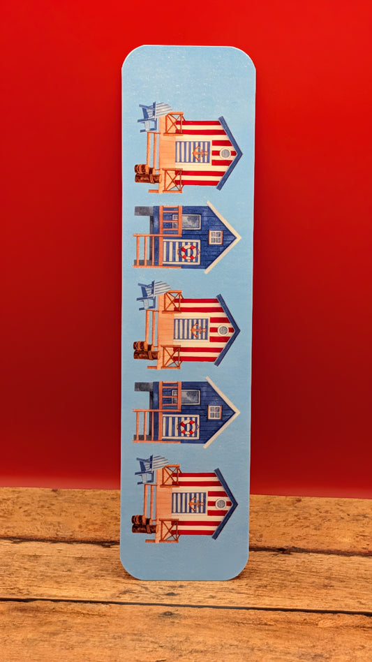 Patriotic Beach Huts Bookmark V1