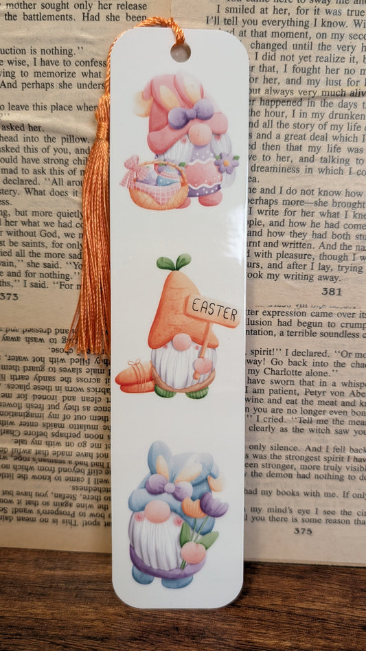 Easter Gnomes Handmade Bookmark