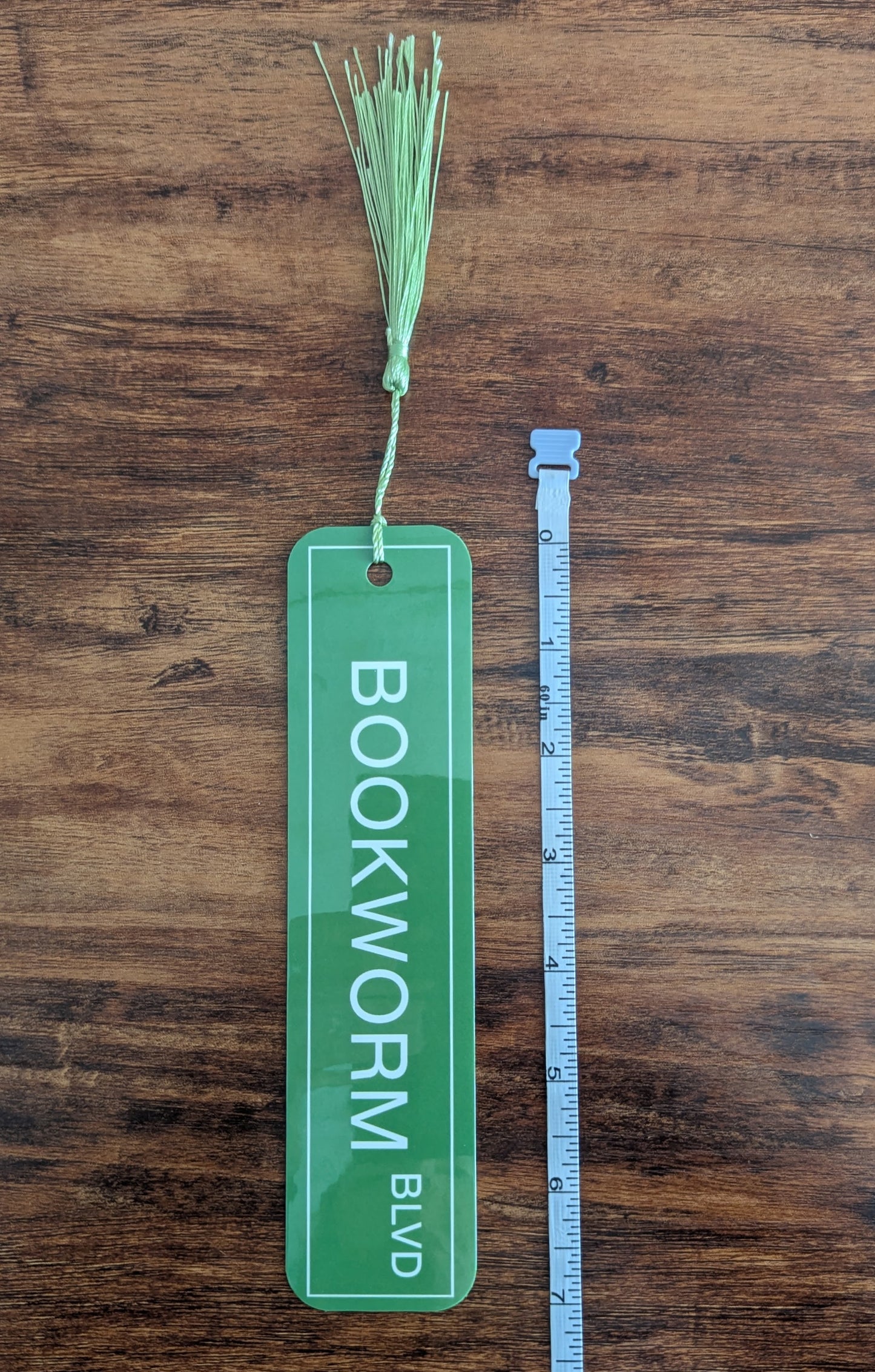 Bookworm Street Sign Bookmark