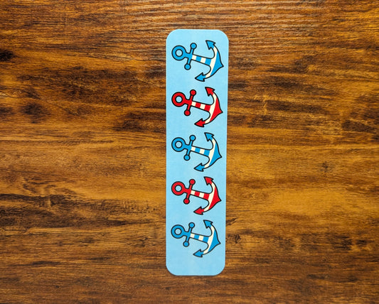 Patriotic Anchors Bookmark