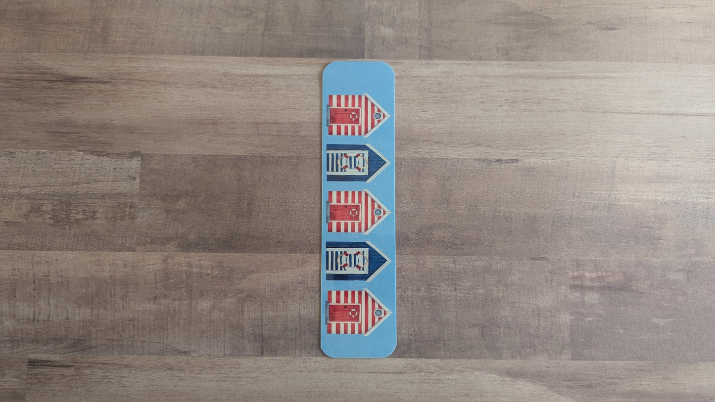 Patriotic Beach Huts Bookmark V2
