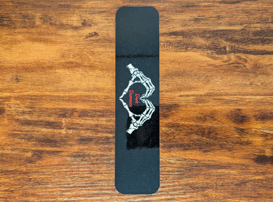 Dark Romance Skull Heart Bookmark