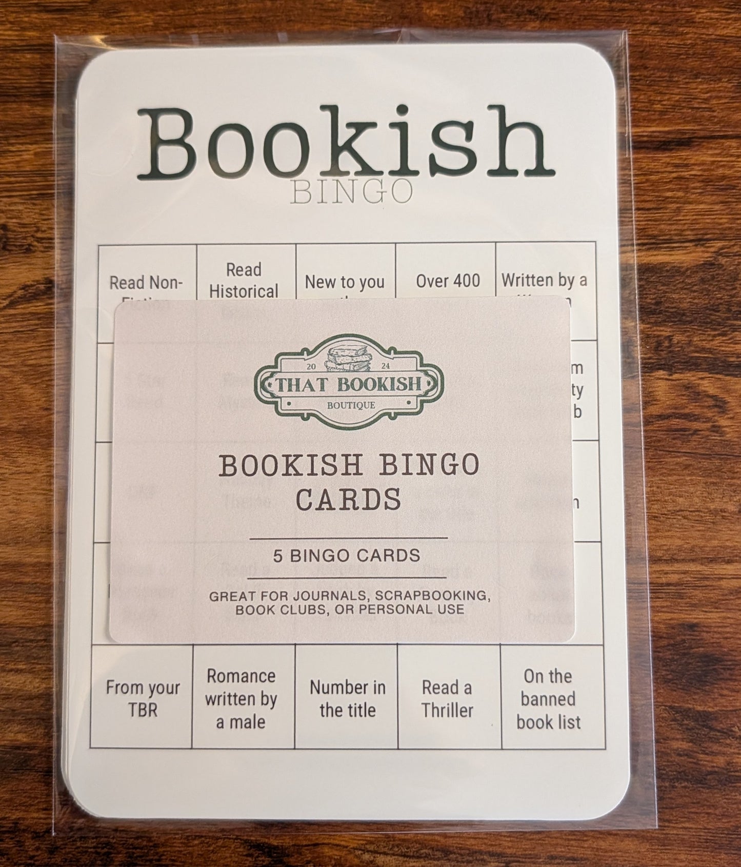 Bookish Bingo Cards