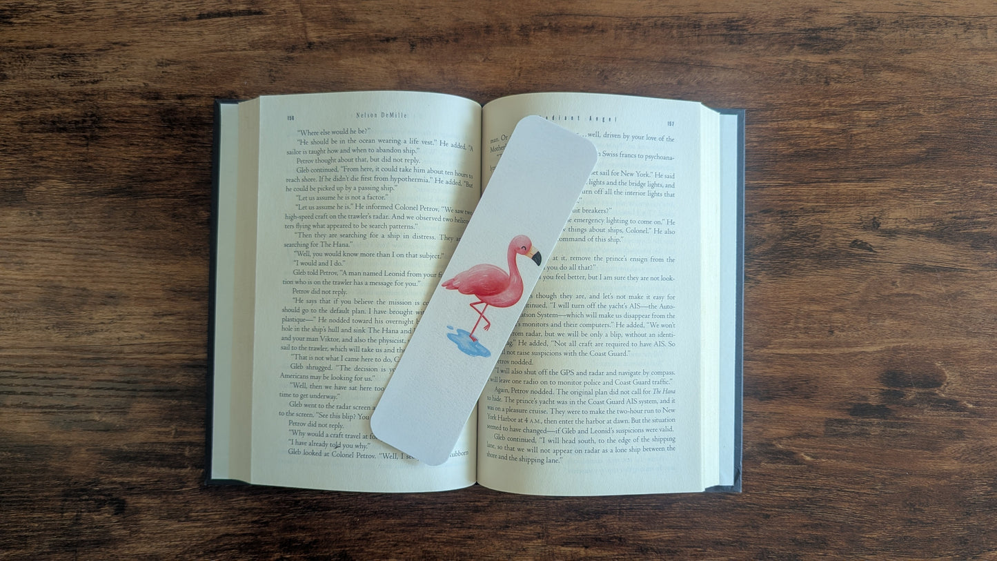 Pink Flamingo Bookmark