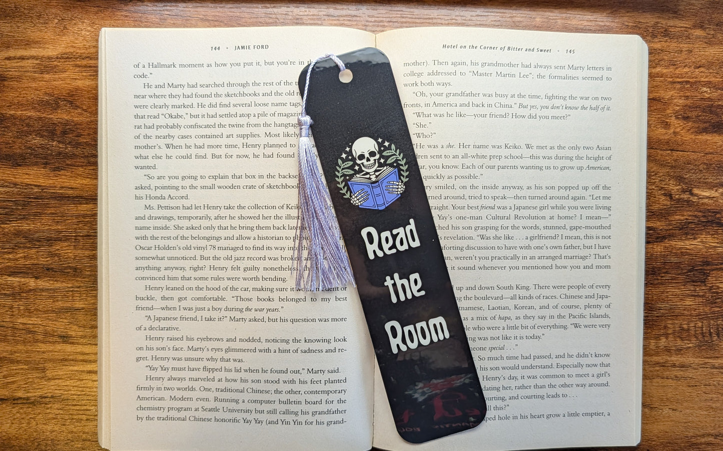 Read the Room Skeleton Bookmark