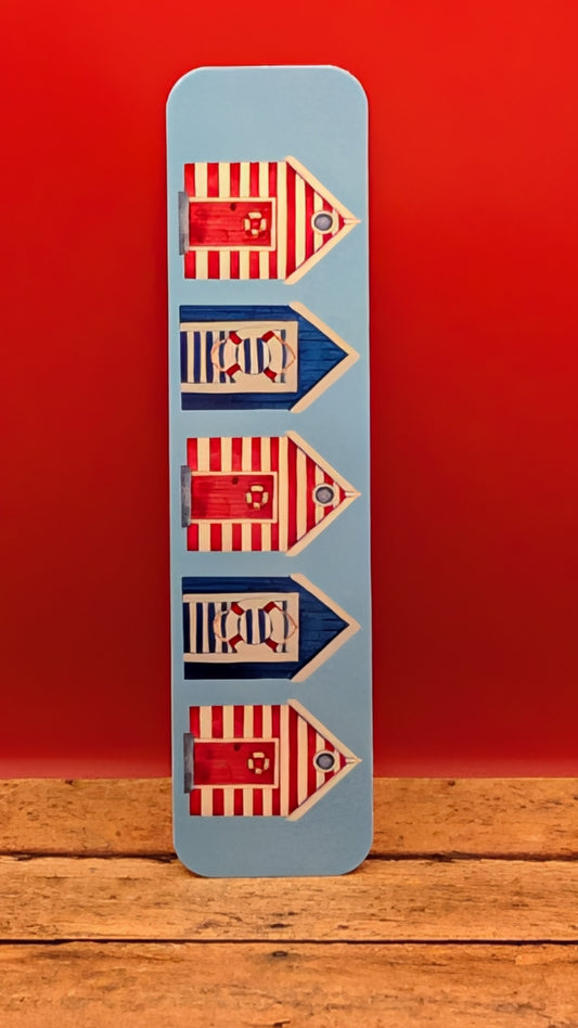 Patriotic Beach Huts Bookmark V2