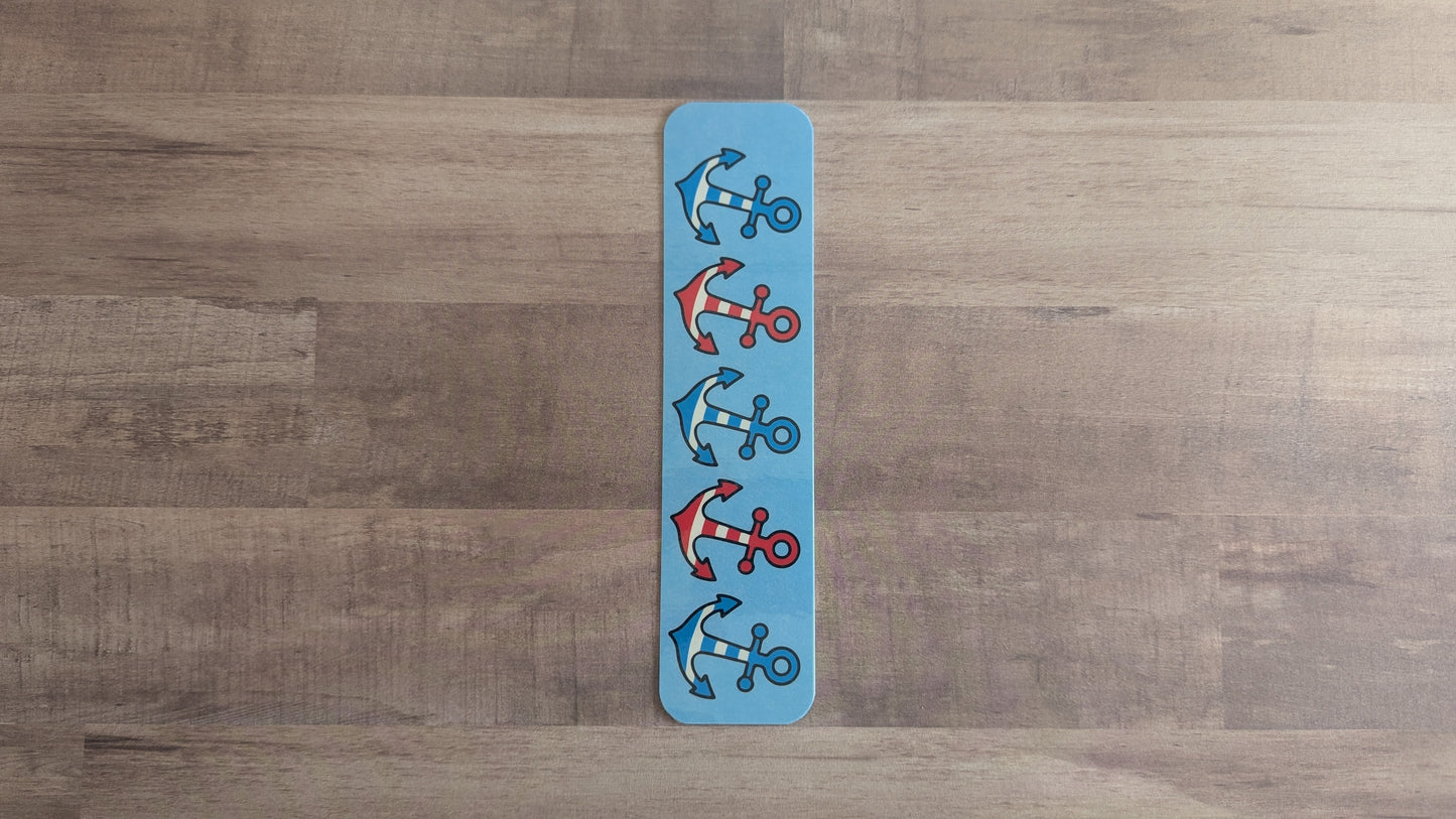 Patriotic Anchors Bookmark