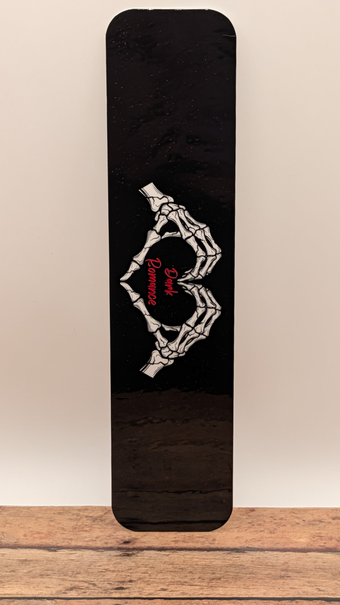 Dark Romance Skull Heart Bookmark