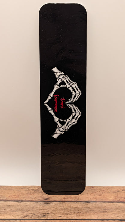 Dark Romance Skull Heart Bookmark