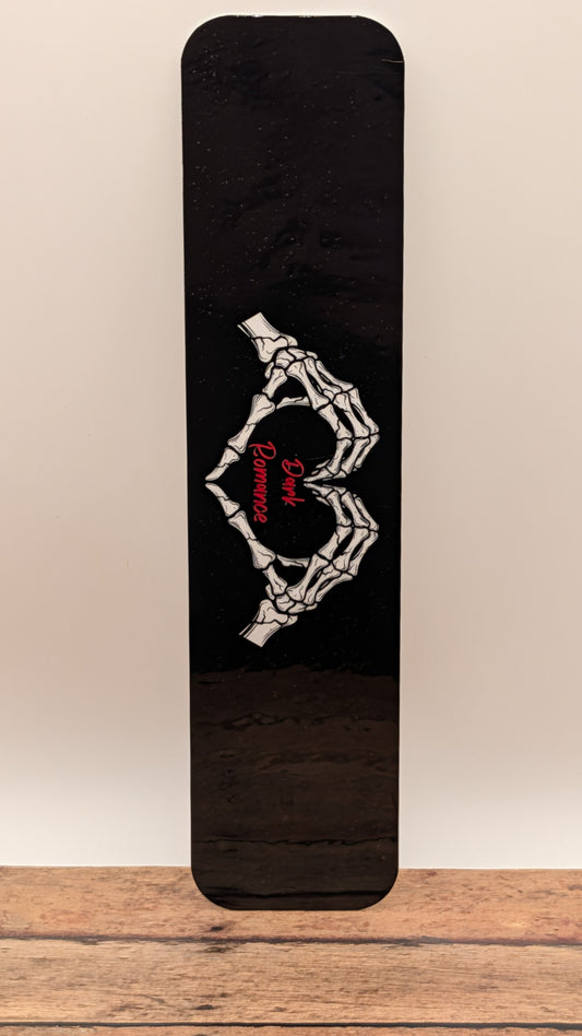 Dark Romance Skull Heart Bookmark