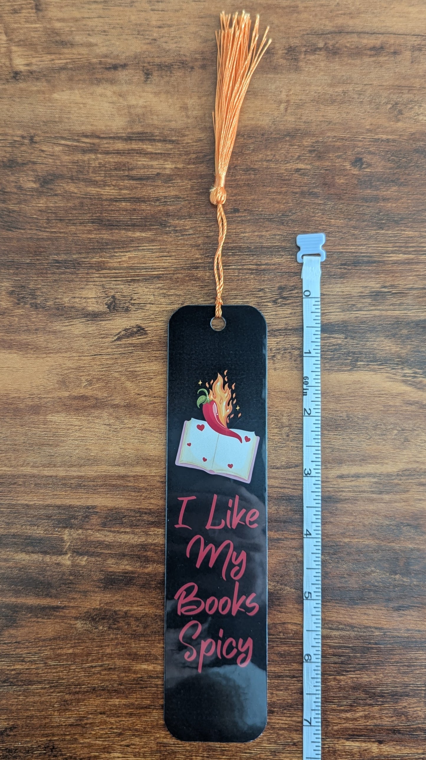 I Like My Books Spicy Romance Bookmark