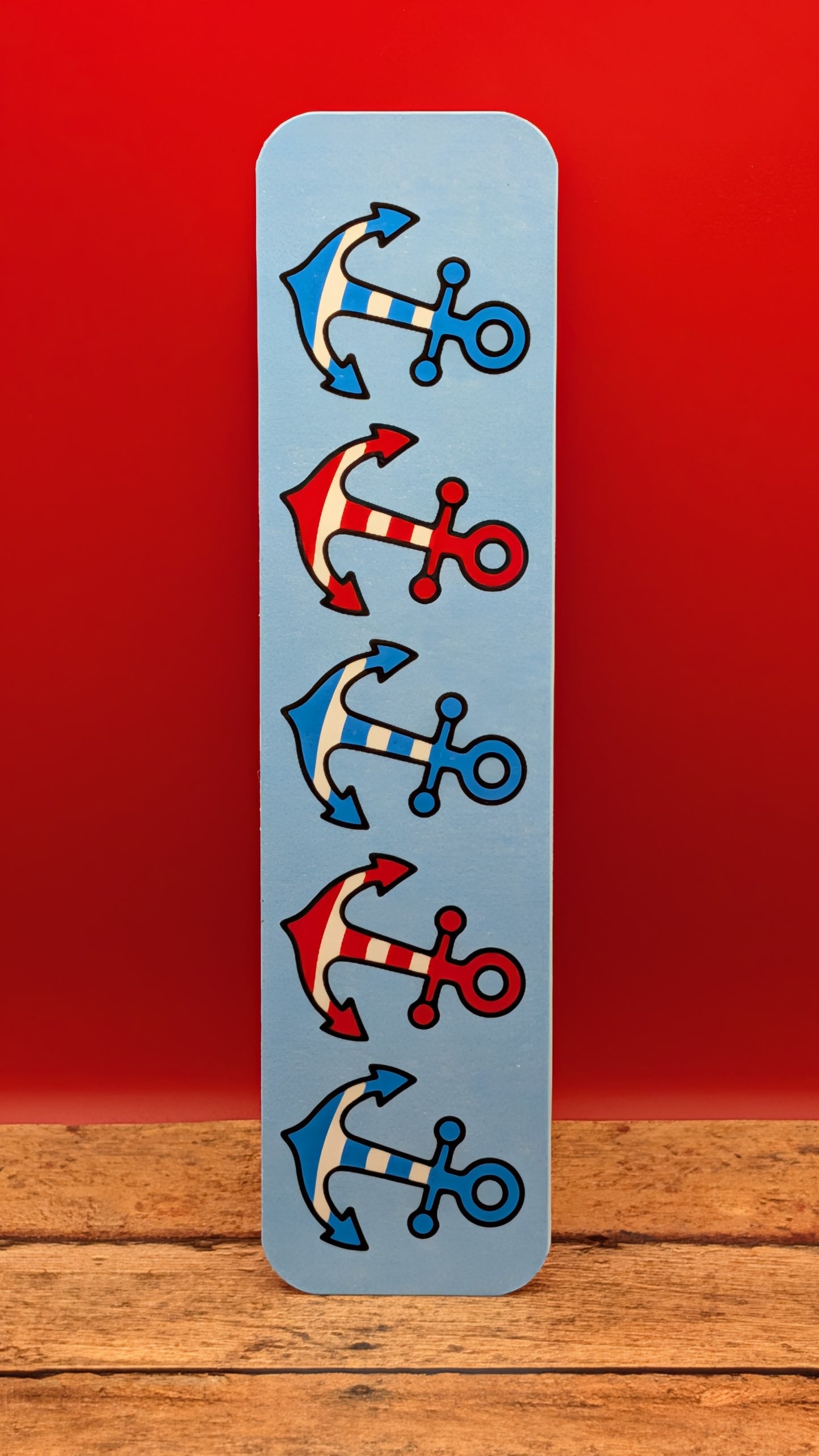 Patriotic Anchors Bookmark