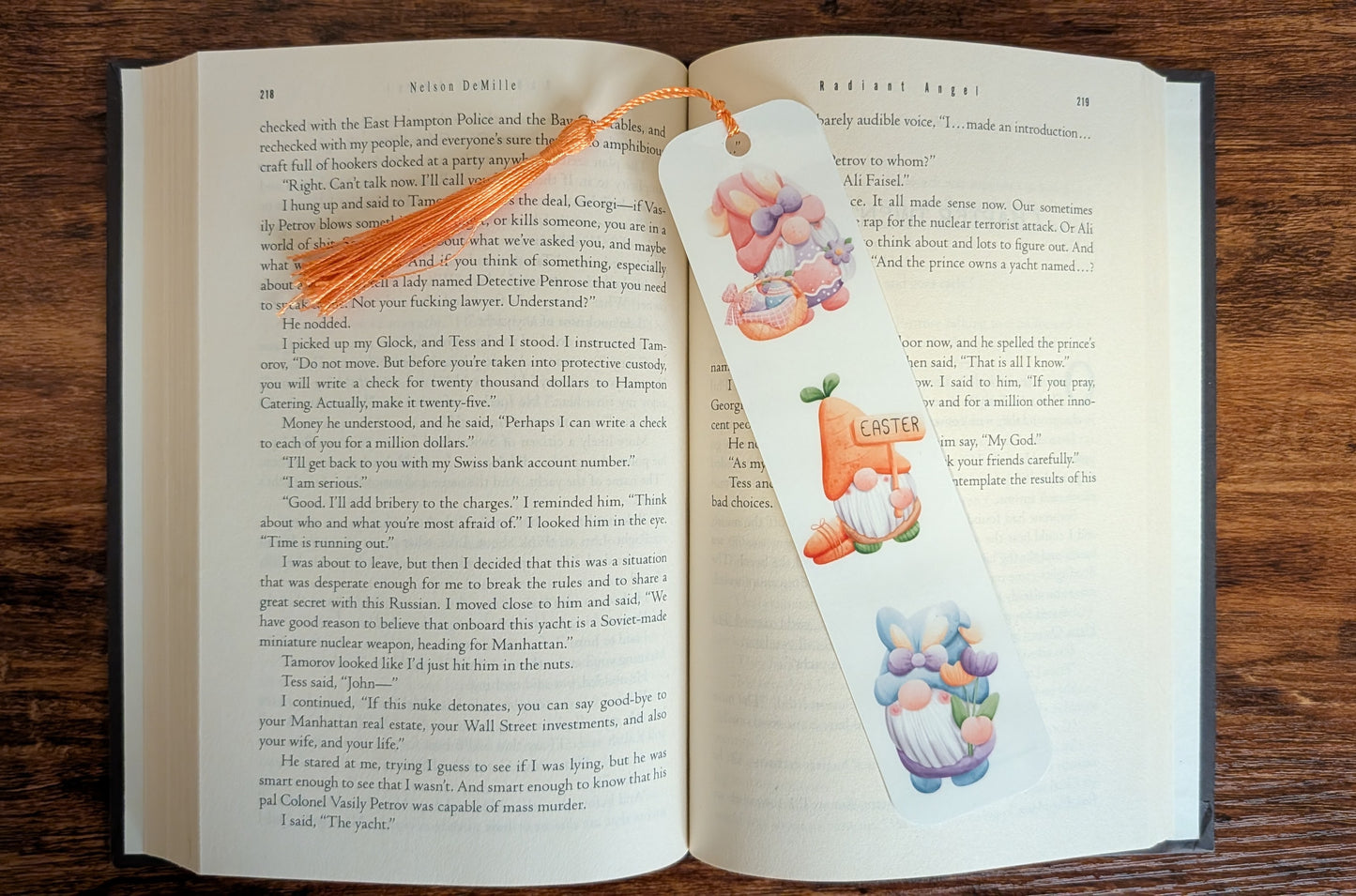 Easter Gnomes Handmade Bookmark