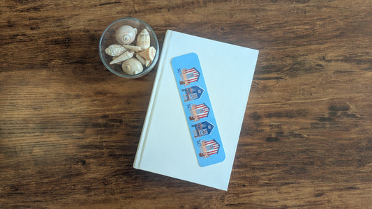 Patriotic Beach Huts Bookmark V1