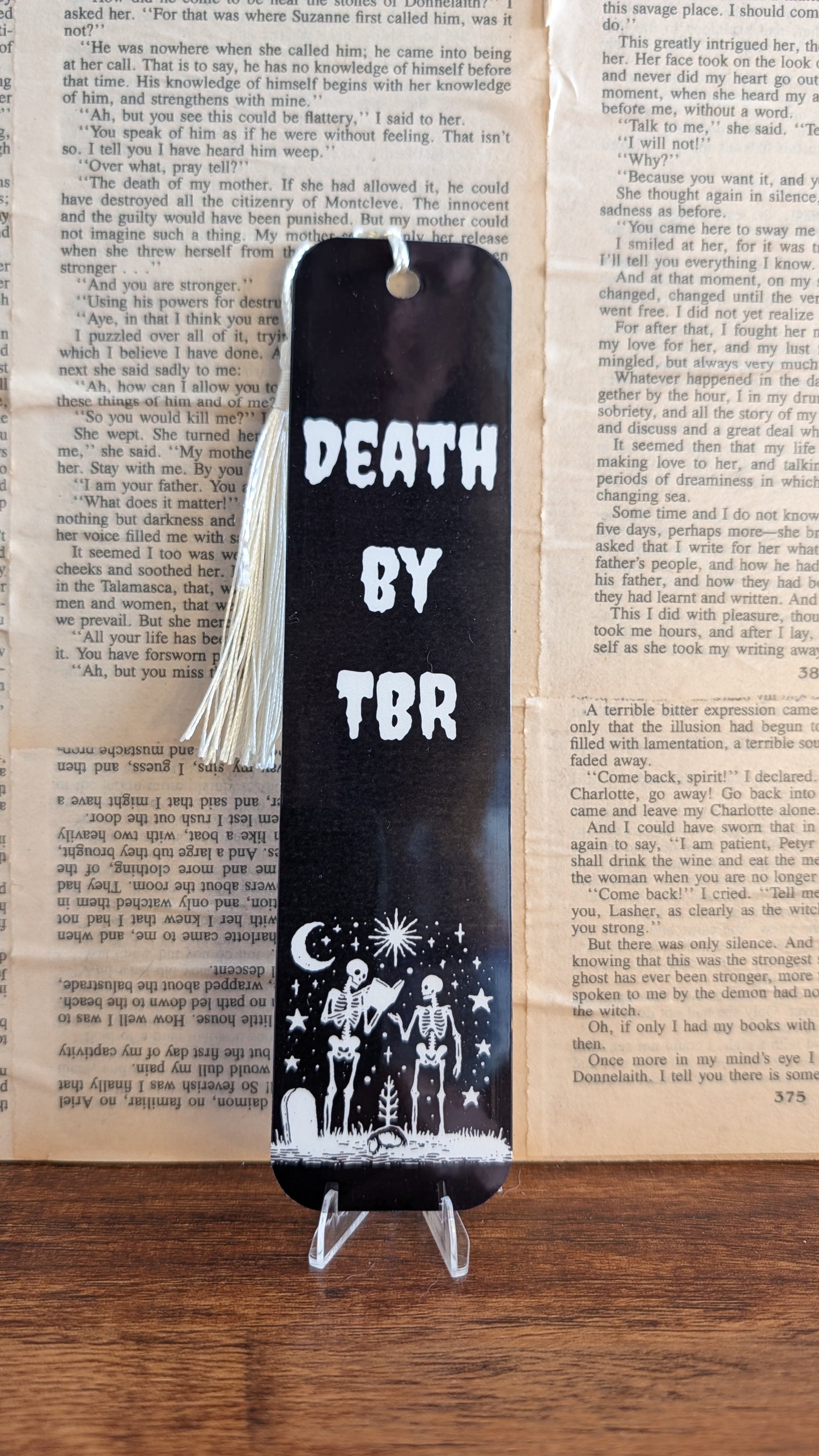 Death by TBR Bookmark