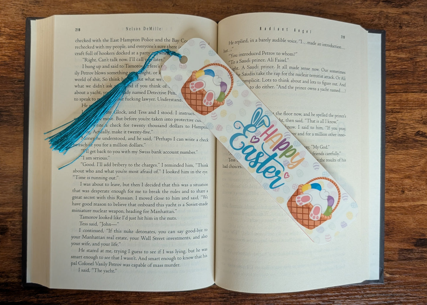 Happy Easter Handmade Bookmark