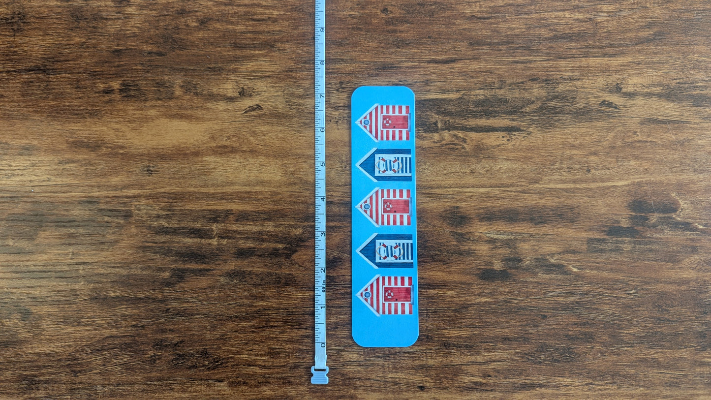 Patriotic Beach Huts Bookmark V2