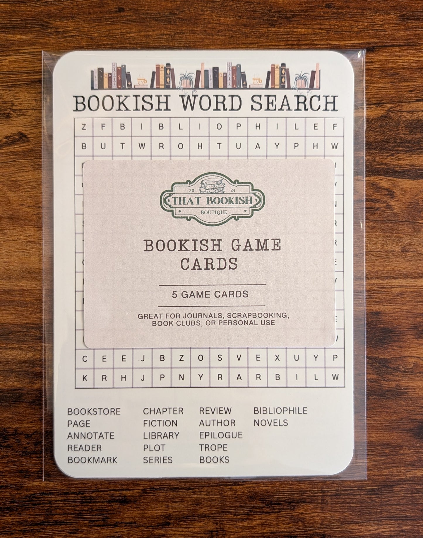 Bookish Game Sheets