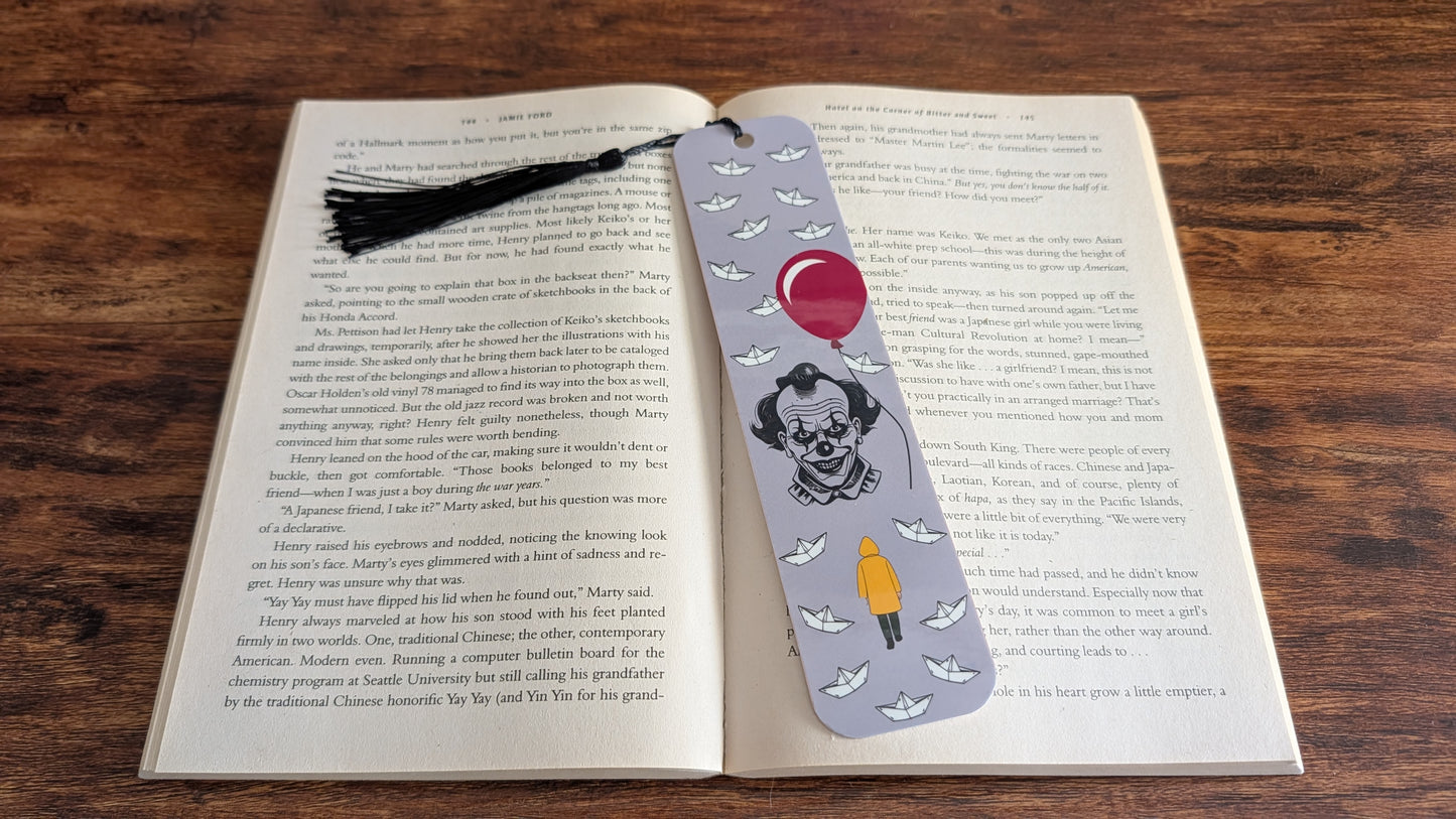 Scary Clown Bookmark