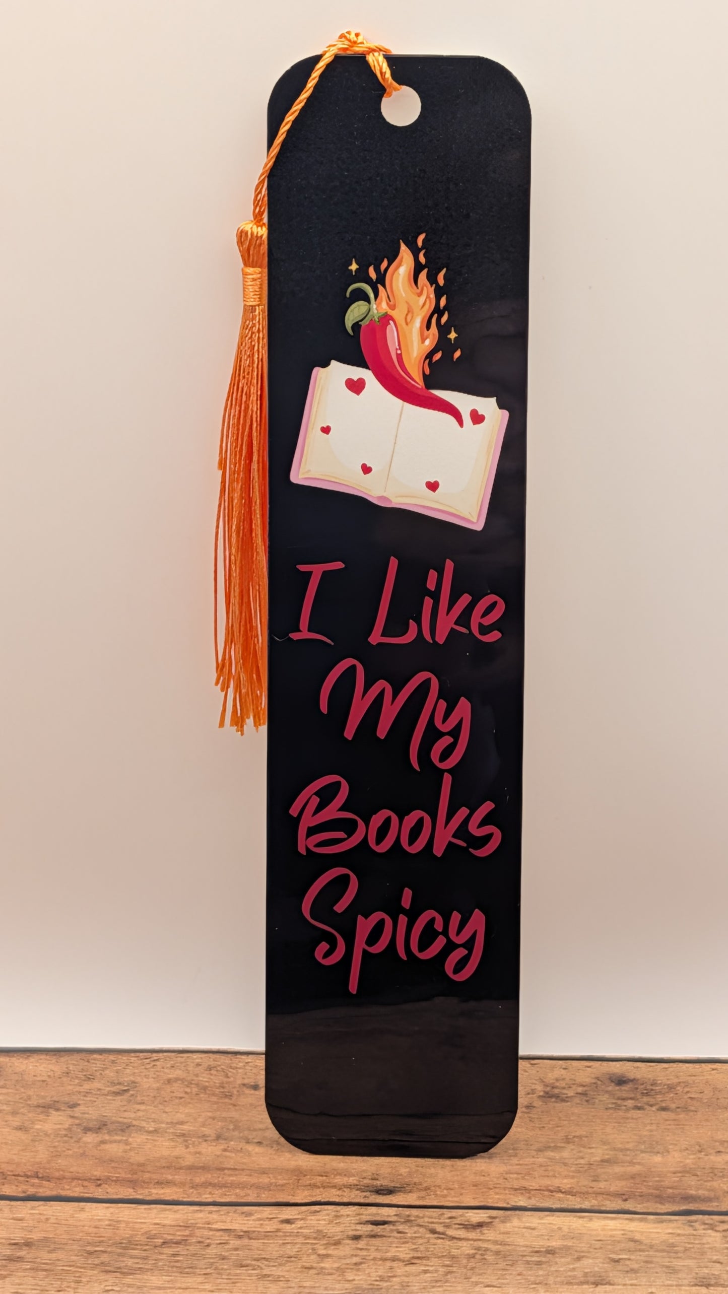 I Like My Books Spicy Romance Bookmark