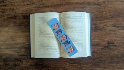Patriotic Beach Huts Bookmark V1