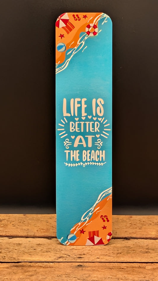 Life is Better at Beach Bookmark