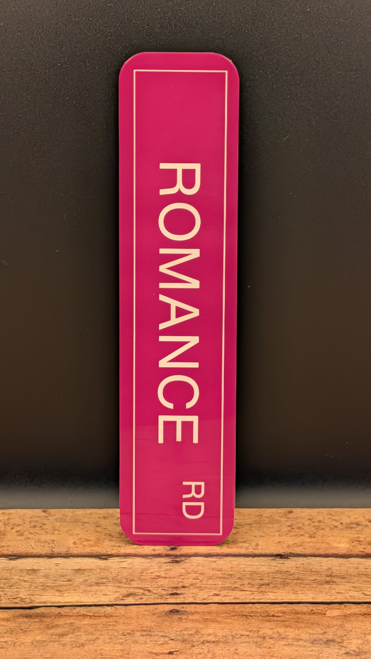 Romance Street Sign Bookmark