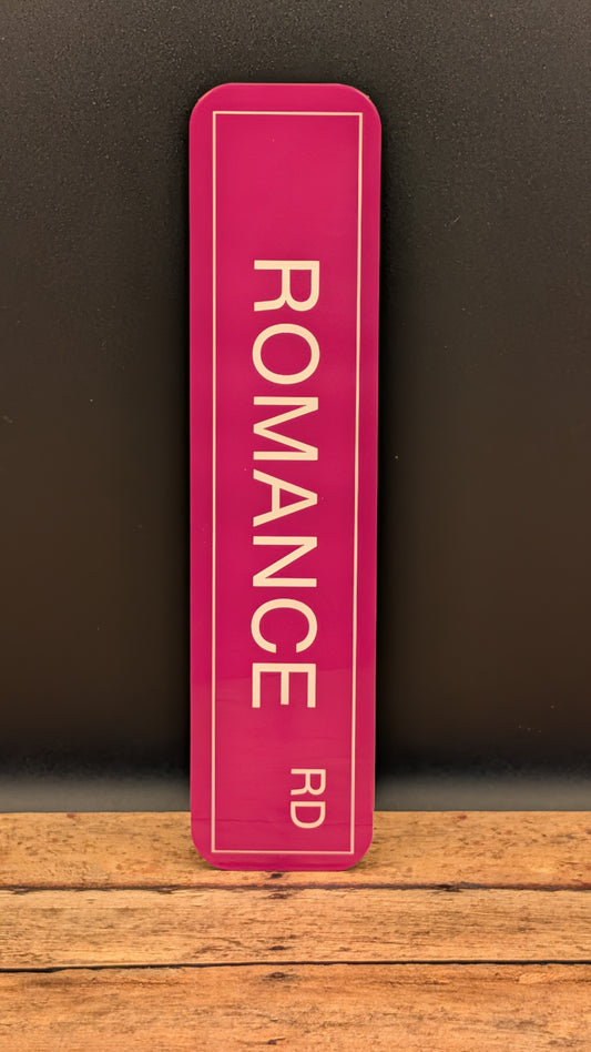 Romance Street Sign Bookmark