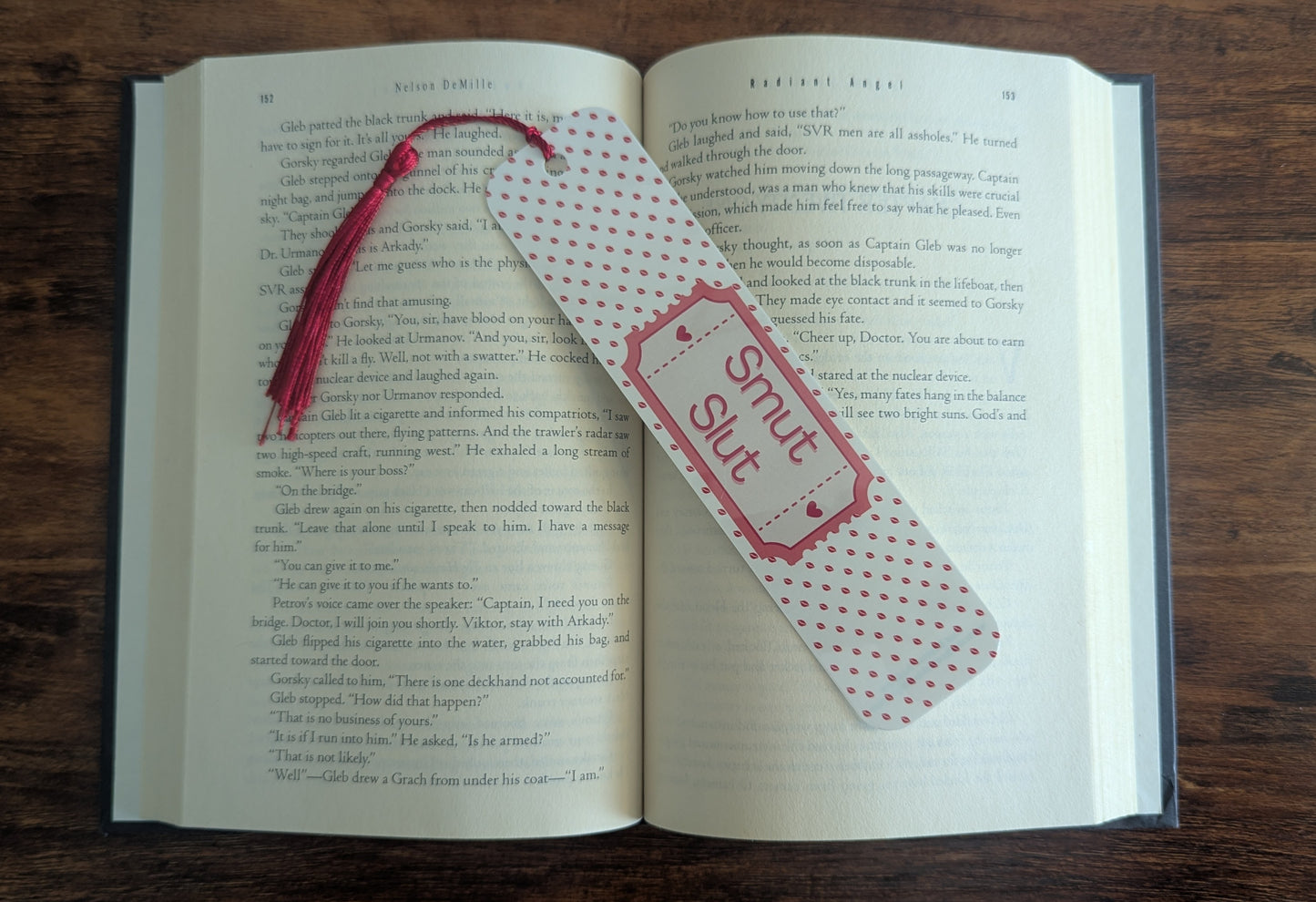 Smut Sl*t Spicy Romance Bookmark