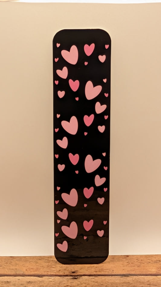 Pink Hearts Bookmark
