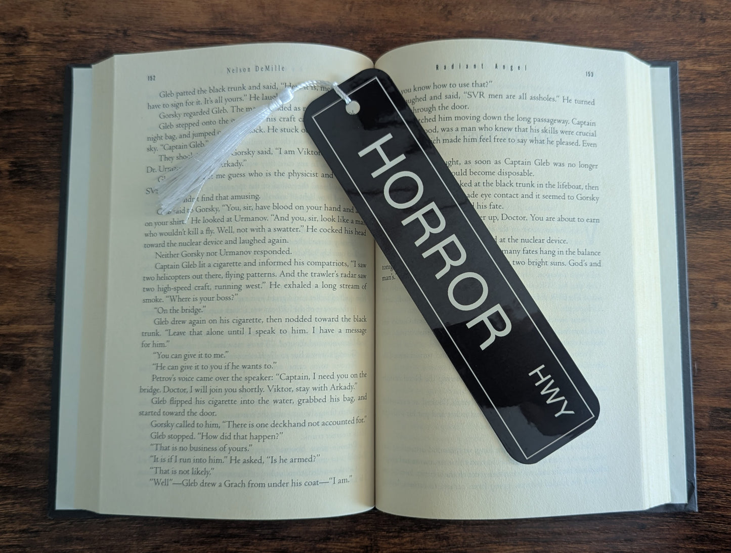 Horror Street Sign Bookmark