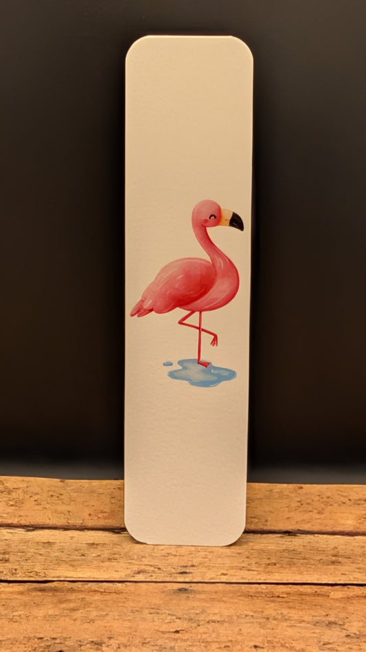 Pink Flamingo Bookmark