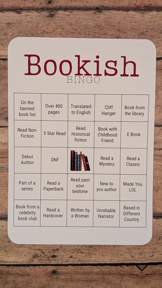 Bookish Bingo Cards